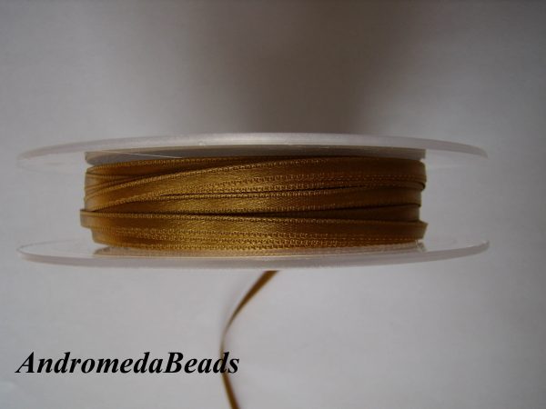 1 Metro Sfuso di Doppio Raso 3mm colore Bronzo