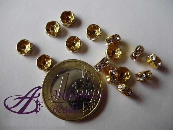 Rondella Swarovski Colore Oro 6mm