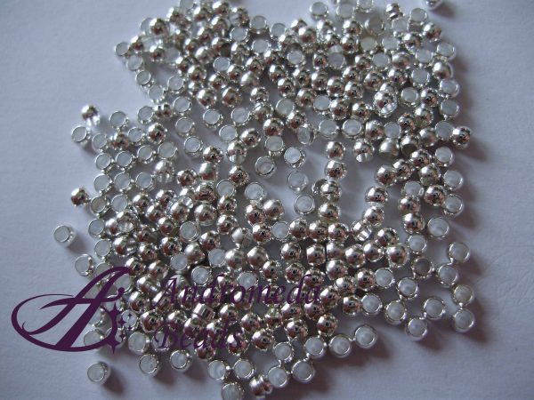 40 Schiaccini color Argento 1,5mm nickel free