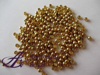 25 Schiaccini color Oro 2mm nickel free