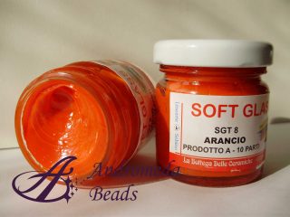 Resina Epossidica Bicomponente Soft Glass colore Arancio 40gr