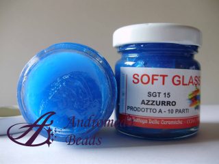 Resina Epossidica Bicomponente Soft Glass colore Azzurro 40gr