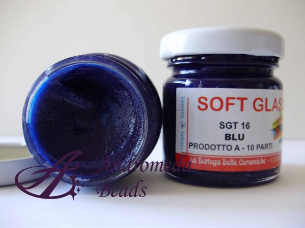 Resina Epossidica Bicomponente Soft Glass colore Blu 40gr