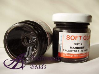 Resina Epossidica Bicomponente Soft Glass colore Marrone 40gr