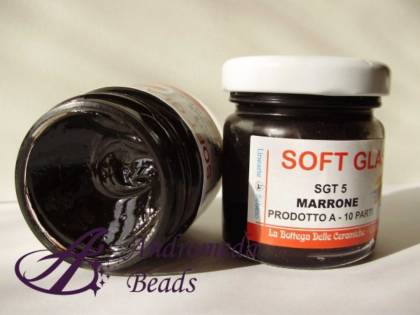 Resina Epossidica Bicomponente Soft Glass colore Marrone 40gr