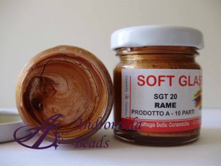 Resina Epossidica Bicomponente Soft Glass colore Rame 40gr