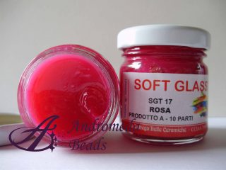 Resina Epossidica Bicomponente Soft Glass colore Rosa 40gr
