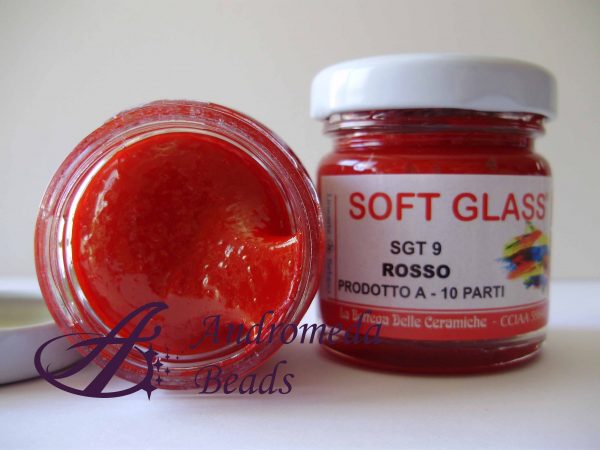 Resina Epossidica Bicomponente Soft Glass colore Rosso 40gr
