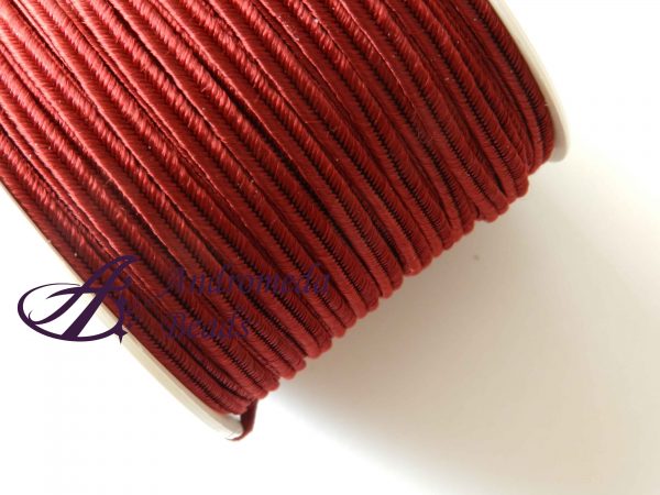 1 Metro Sfuso di Piattina Soutache 3mm colore Bordeaux