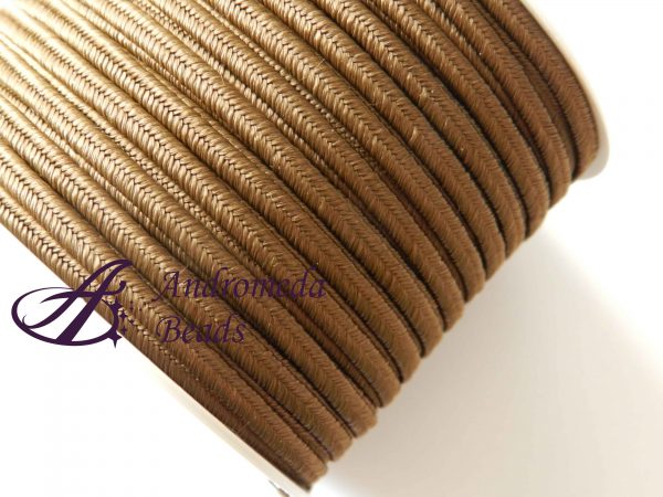 1 Metro Sfuso di Piattina Soutache 3mm colore Marrone