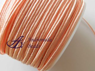 1 Metro Sfuso di Piattina Soutache 3mm colore Rosa Cipria