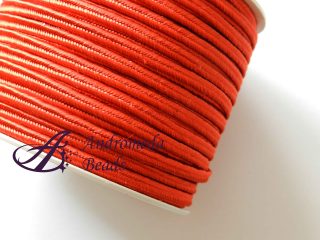 1 Metro Sfuso di Piattina Soutache 3mm colore Rosso