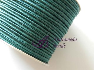 1 Metro Sfuso di Piattina Soutache 3mm colore Verde Petrolio