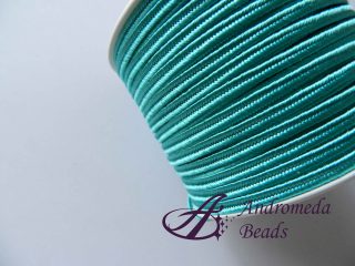 1 Metro Sfuso di Piattina Soutache 3mm colore Verde Turchese