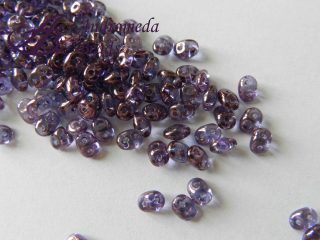 SuperDuo 5x2.5mm colore 00030/15726 Crystal Lila Lustre 10g