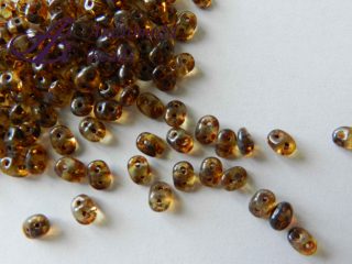 SuperDuo 5x2.5mm colore 00030/86805 Crystal Dark Travertine 10g