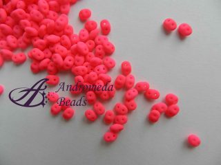 SuperDuo 5x2.5mm colore 03000/25123 Neon Pink Matte 10g