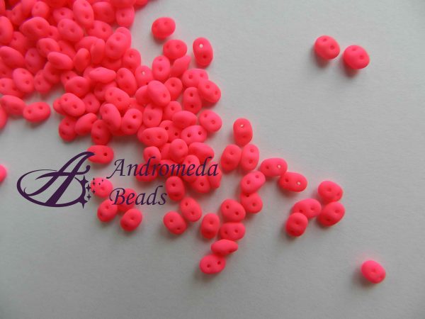 SuperDuo 5x2.5mm colore 03000/25123 Neon Pink Matte 10g