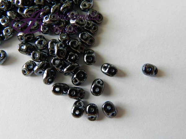 SuperDuo 5x2.5mm colore 23980/14400 Jet Hematite 10g