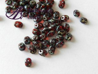 SuperDuo 5x2.5mm colore 90080/43400 Ruby Picasso 10g
