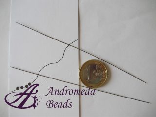 Set di 2 Aghi Lunghi per Delica e Rocailles 0.50x120mm