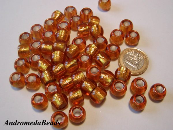 1 Perla con Foro Largo 11x9mm colore Foglia Argento Topazio Chiaro