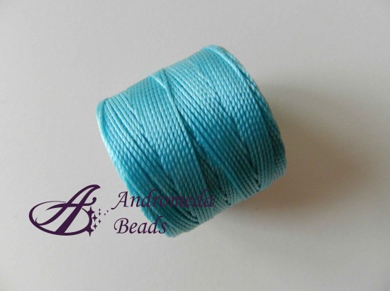 Bead Cord S-Lon Filo Micro Macramè 0,5mm colore Aqua 