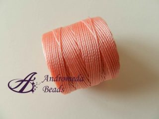 Bead Cord S-Lon Filo Micro Macramè 0,5mm colore Coral Pink