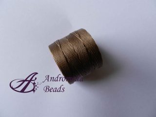 Bead Cord S-Lon Filo Micro Macramè 0,5mm colore Medium Brown