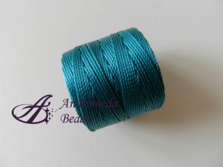 Bead Cord S-Lon Filo Micro Macramè 0,5mm colore Teal