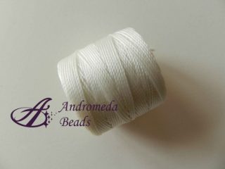 Bead Cord S-Lon Filo Micro Macramè 0,5mm colore White
