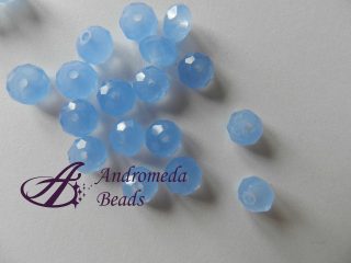 Briolette Cristallo 8mm Cielo Opale