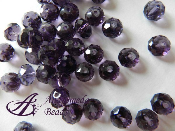 Briolette Cristallo 8mm Viola