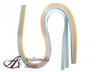 Carta per Quilling 53x0.9cm colore Pastello 100pz