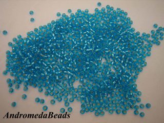 Perline di Conteria 9/0 Rocailles Acquamarina Anima Ag 10gr