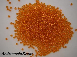 Perline di Conteria 9/0 Rocailles Arancione Anima Ag 10gr