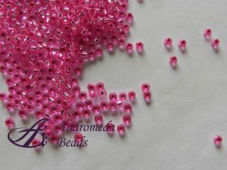 Perline di Conteria 9/0 Rocailles Fucsia Anima Ag 10gr