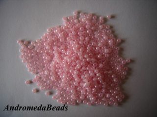 Perline di Conteria 9/0 Rocailles Rosa Perlato 10gr