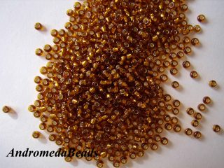 Perline di Conteria 9/0 Rocailles Topazio SemiScuro 10gr