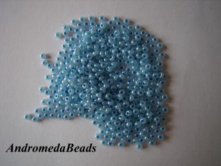 Perline di Conteria 9/0 Rocailles Turchese Perlato 10gr