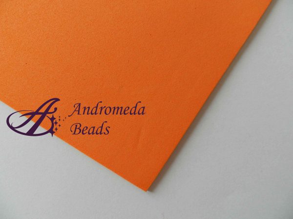 Foglio di Gomma Crepla 20x30cm 2mm colore Arancione