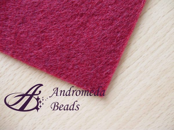 Foglio in Feltro 30x30cm 2mm colore Burgundy