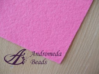 Foglio in Feltro 30x30cm 2mm colore Princess Pink