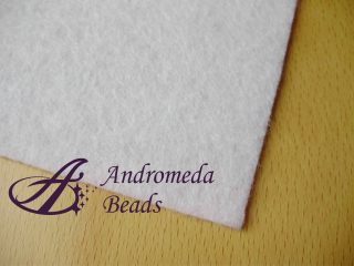 Foglio in Feltro 30x30cm 2mm colore White