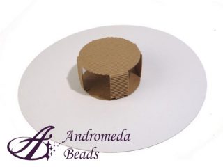 Set Fondo per Torta 32cm + Centro in Cartoncino Rustico
