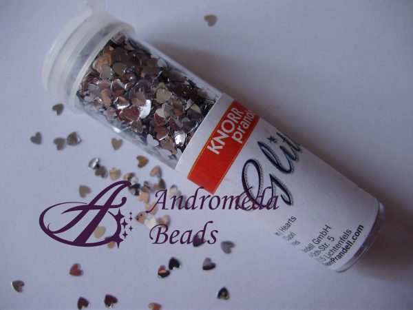 Cuori Glitter Knorr Prandell colore Argento 7g