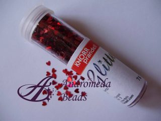 Cuori Glitter Knorr Prandell colore Rosso Olografico 7g
