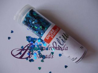Cuori Glitter Knorr Prandell colore Turchese Olografico 7g