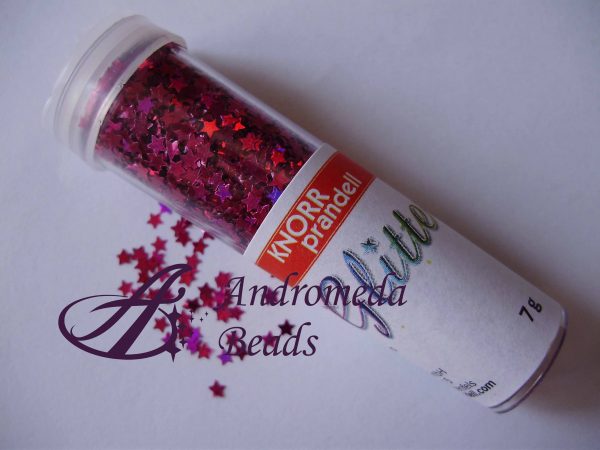 Stelline Glitter Knorr Prandell colore Fucsia Olografico 7g