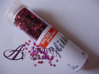 Stelline Glitter Knorr Prandell colore Rosa Olografico 7g